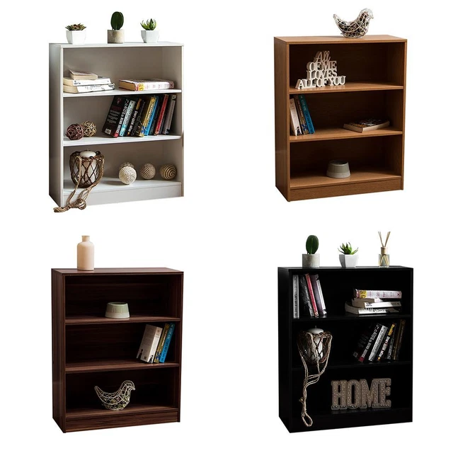 Costway 56'' Tall Bookcase, White Freestanding Bookshelf With 4 Open Cubes, Stable Storage Organizer