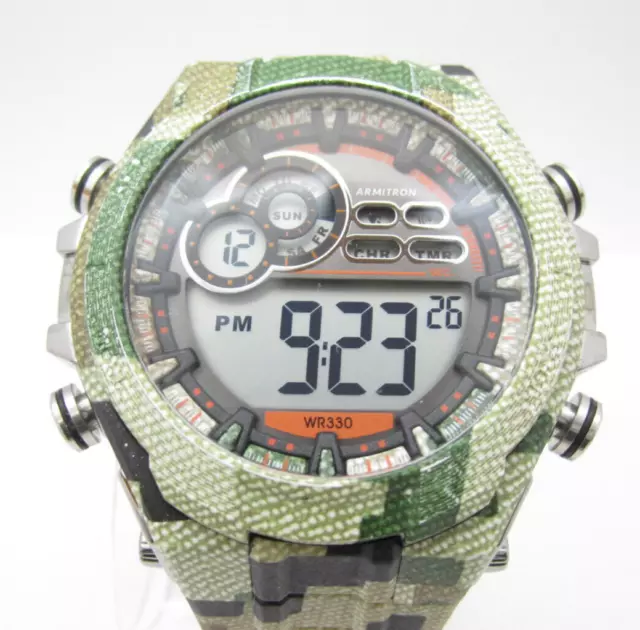 ARMITRON WATCH PRO Sport Mens 40 8317 M1090 WR330FT Acrylic Case
