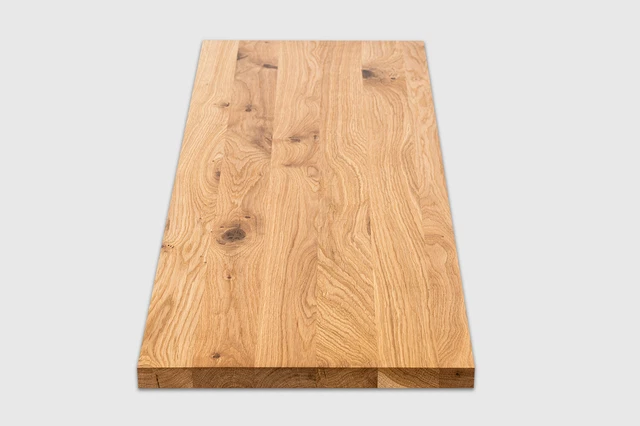 Scaffale scaffale a parete livello di posa ripiano rovere rustico 20 mm olio di cera dura naturale