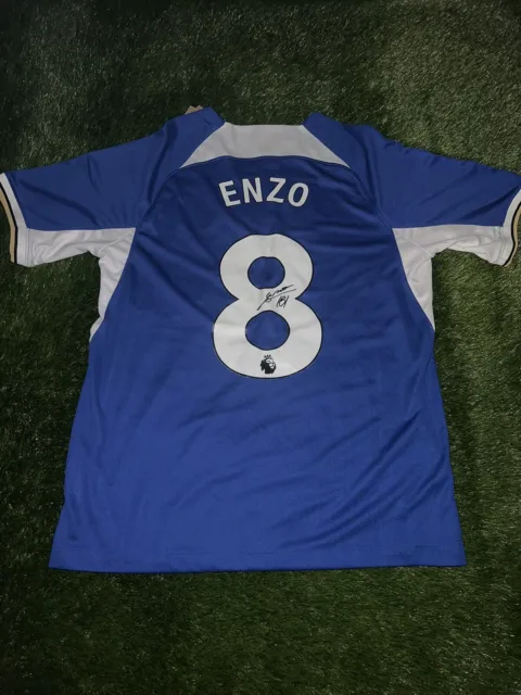 Enzo Fernandez Chelsea Fc Genuine Hand Signed Authentic Coa