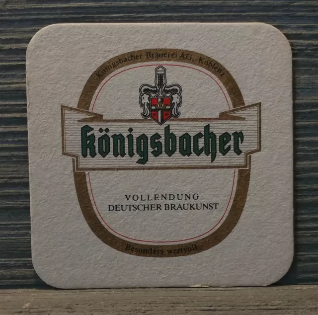 S317-Konigsbacher Brewery Beer Coaster Koblenz Germany