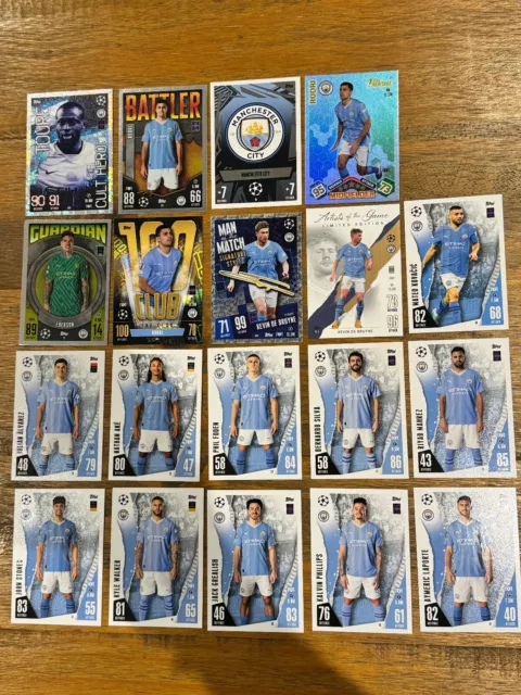 Match Attax 23/24 Bundle x 19 Cards, Manchester City,  Legend, 100 Club, Artiste