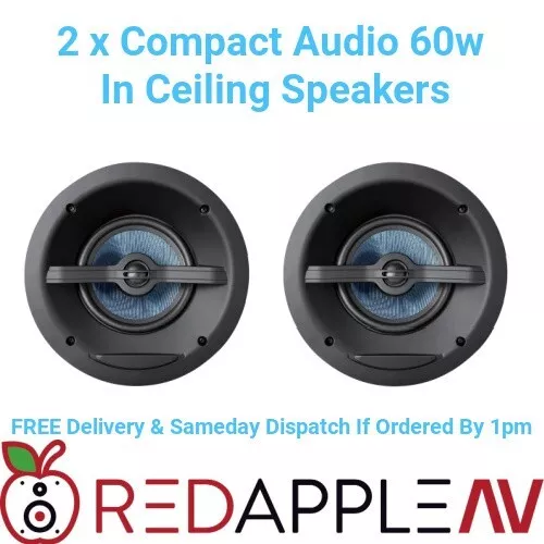 2 x Compact Audio Fidelity C6LCRMKII Angled Drivers 60w In-Ceiling Speaker