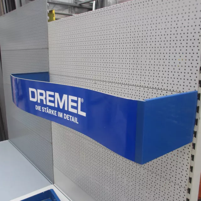 Displayrahmen Dremel einhängen 124 cm, Werbedisplay, Kundendisplay, Präsentation