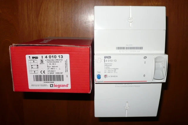 Disjoncteur différentiel unipolaire + neutre - DX³4500 LEGRAND