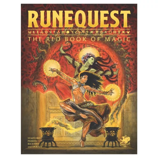 Runequest RPG: The Book of Red Magic Rune & Spirite Sourcebook (HC) CHA4034-H