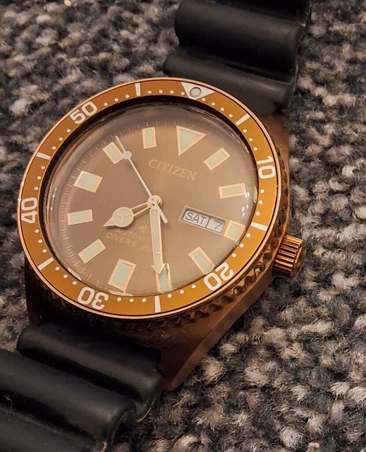 CITIZEN PROMASTER DIVER Automatic Mens Watch Bronze NY0125 08W 175.00 PicClick UK