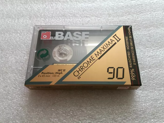 BASF Chrome Maxima 90 Audio Cassette Tape NEW 1991 Made in Germany