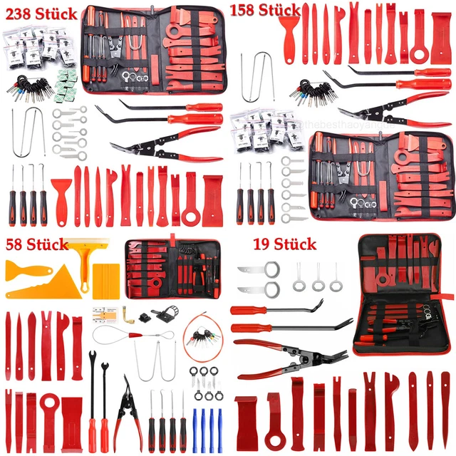 3-teiliges Werkzeugset Für Autotürverkleidung - Clip Entferner T10383 Serie