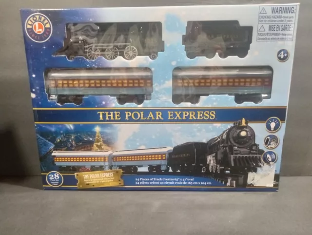 Train Set Lionel The Polar Express Ready to Play 28pc Interactive Lights Sounds