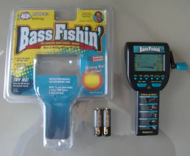 1996 Radica Bass Fishing Handheld Electronic Game  NEW OPEN PACKAGE