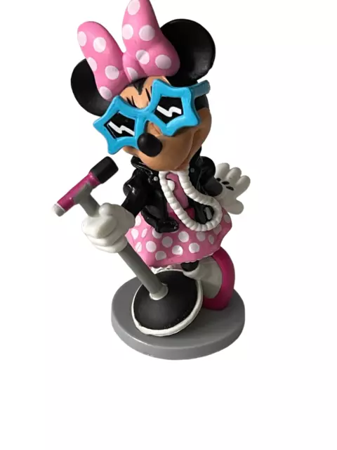 NEW Disney Store Mickey & Friends PVC Figure Cake Topper Popstar Minnie Mouse