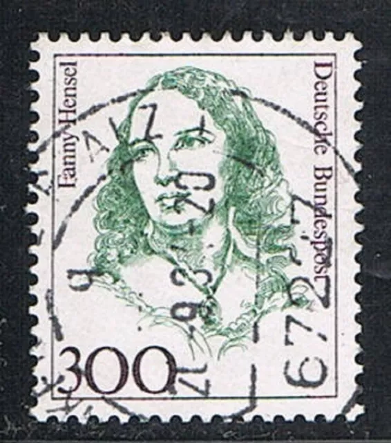 Bund 1433, Frauen1, Einzelmarke 300Pf,  Rundstempel