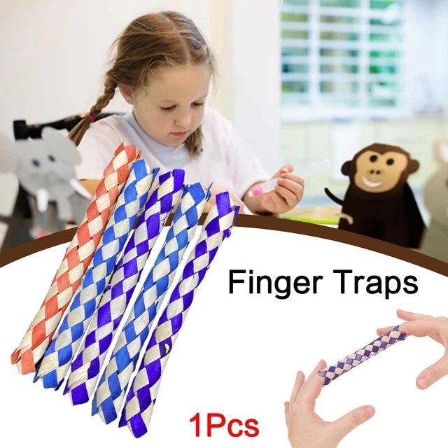 Manica Dito Legno Tessuti Multicolore Bambini Premio Festa Bambini A2T2
