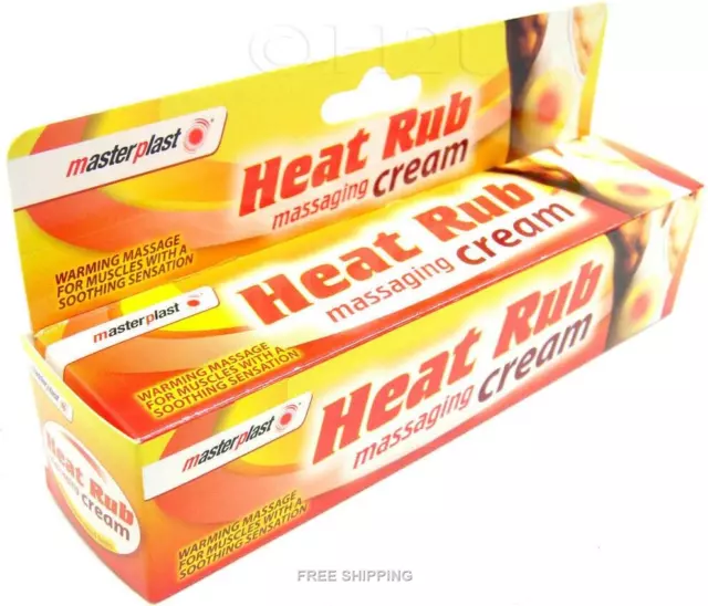 MASTERPLAST Heat Massaging Relief Cream, Ready to use, Resealable,70g,