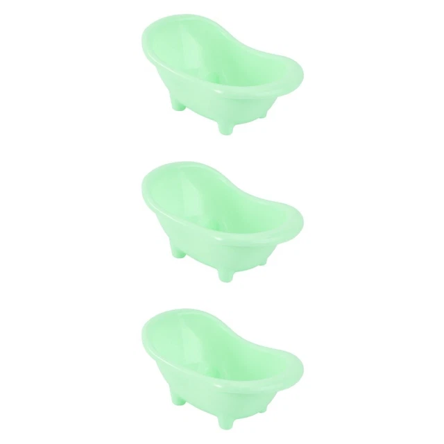 3 piezas Suministros encantadores suministros para mascotas bañera para mascotas hámster ratones rata baño
