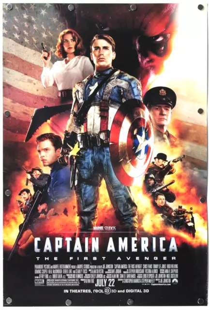 Captain America The First Avenger 2011 DS Original Movie Poster 27" x 40"