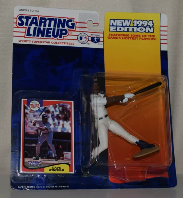 1994 Starting Lineup 68334 - Dave Winfield * Minnesota Twins 3 - Mlb Slu