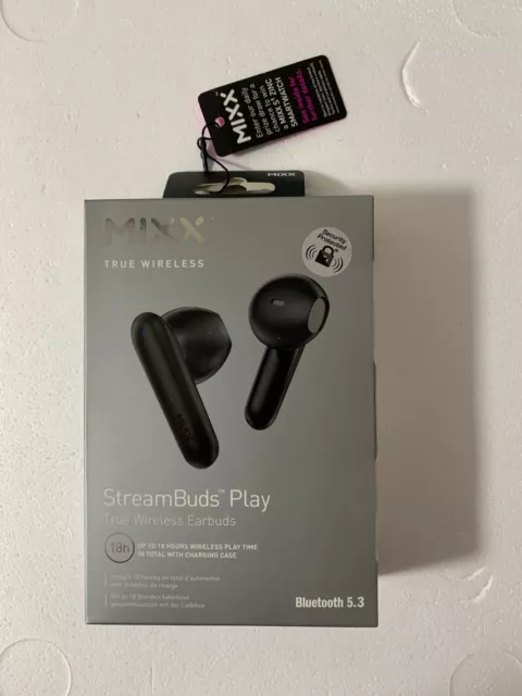 MIXX True WIRELESS Stream Buds Mini + Custodia di ricarica 18H Playtime NUOVISSIMO