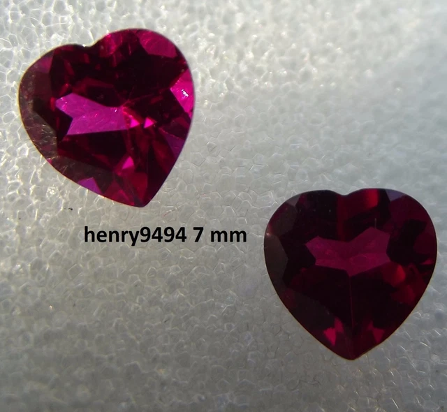 Lot De 50 Rubis Rouges Naturels Certifiés - 6mm Ronds - Qualité Excellente - Inde - Neuf Sans Emballage