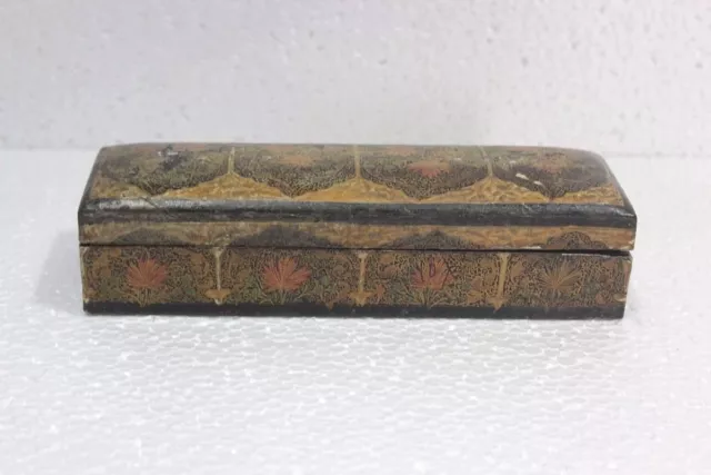 Burmese Wooden Jewellery Box Antique Rare Old Vintage Decor Collectible PV-79