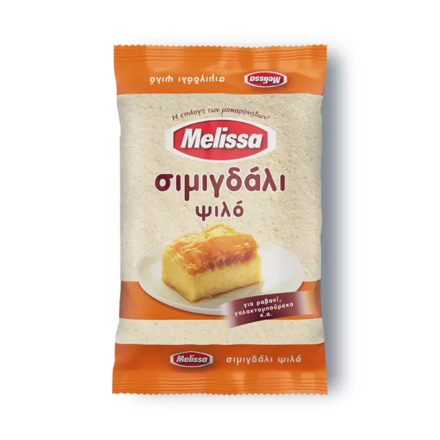 Melissa Fine Simigdali Psilo (Semola) pasticceria ripiena crema pasticcera basbousa 500g-0123