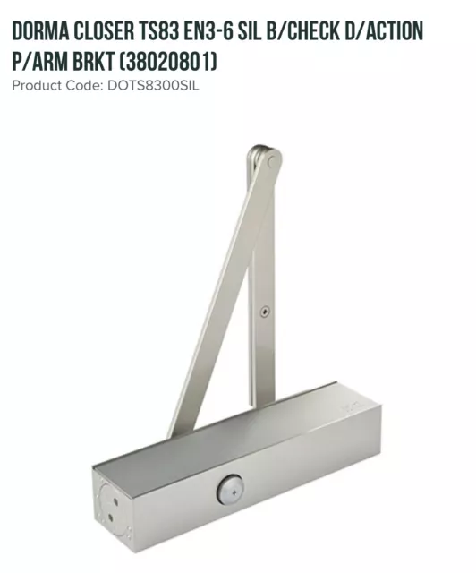 Dorma Door Closer TS8300SIL