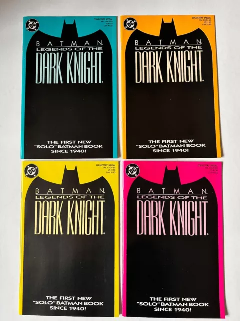 Batman Legends Of The Dark Knight #1 - All Covers Lot / Set.  DC Comics. 1989