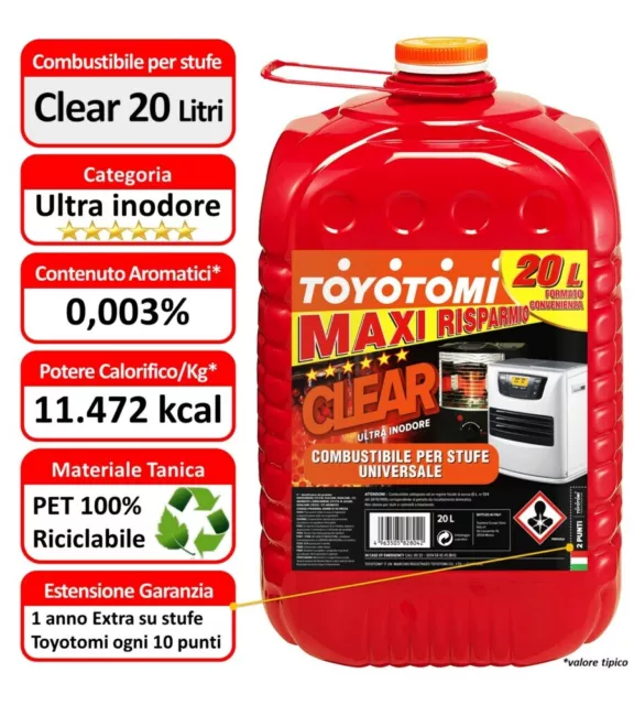 Combustibile Liquido "Toyotomi Clear", 20 Litri 3