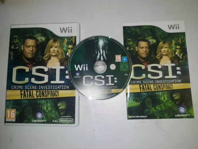 Wii Csi Fatal Conspiracy Crime Scene Investigation Nintendo Jeu