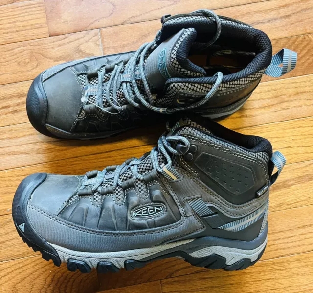 Womens Keen Targhee II Mid Waterproof Hiking Boot Size 9 NEW Gray Blue 2