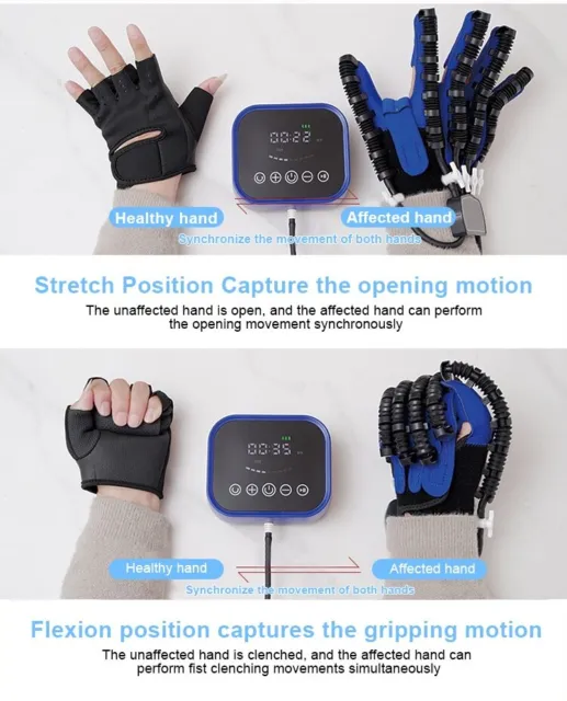 (Left+Right) Hand Function Rehabilitation Robot Gloves for Hemiplegia Recovery 3