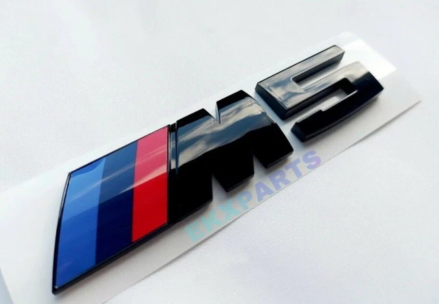 M5 EMBLEM ZEICHEN Schriftzug Logo heckklappe schwarz glänzend passend ...