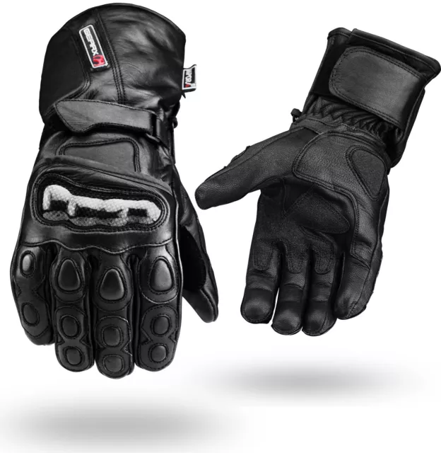 L Gants Cuir Moto Imperméable Thermique Mitaines