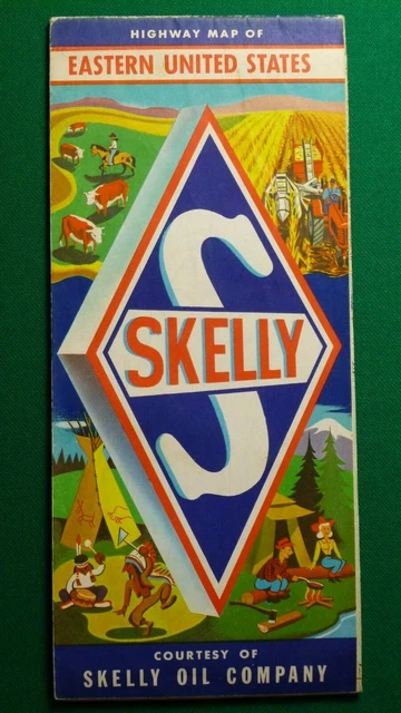 SKELLY OIL 1970 39 S Highway Road - Skelly Oil 1970S Highway Road Map Of Eastern.webp