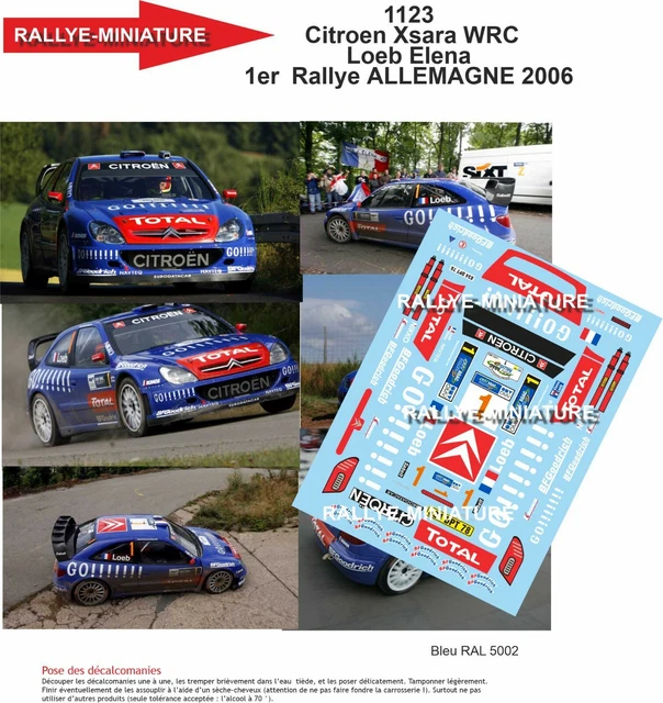 CITROEN XSARA WRC n° 6 RALLYE DU ROUERGUE 2011 DA CUNHA DECAL 1/43e