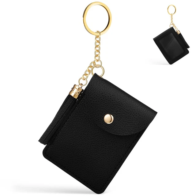 STILORD 'Devin' Petit Porte-Clés Cuir Vintage Avec Protection RFID - Cognac Kara
