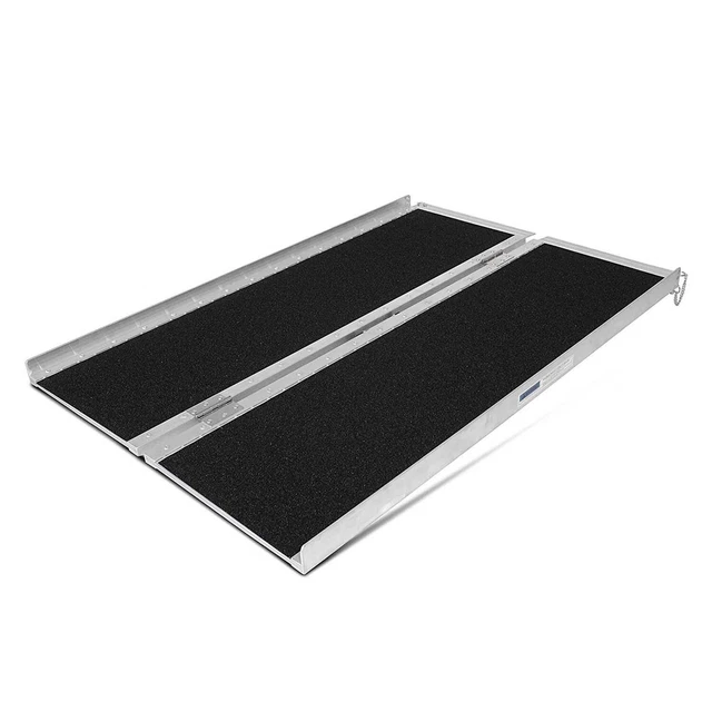 60 cm Aleación Plegable Carga Acceso Rampa Portátil Silla de Ruedas Carro Scooter Paso