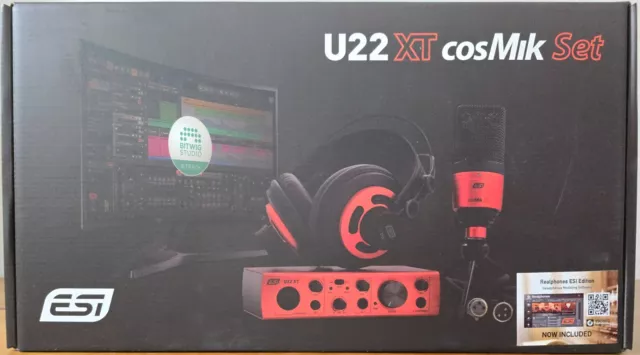 ESI U22 XT cosMik Set - Professionelles Aufnahmestudio Studio Recording Bundle