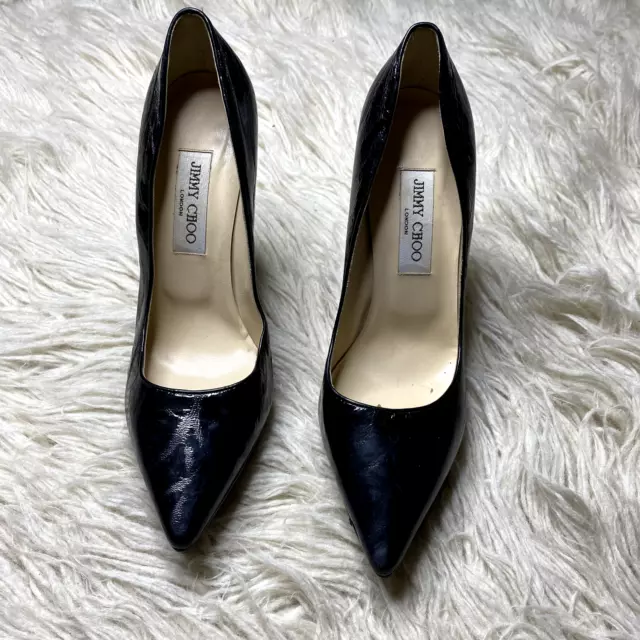 Jimmy Choo  Black  Patent Leather Pumps Size EU 39