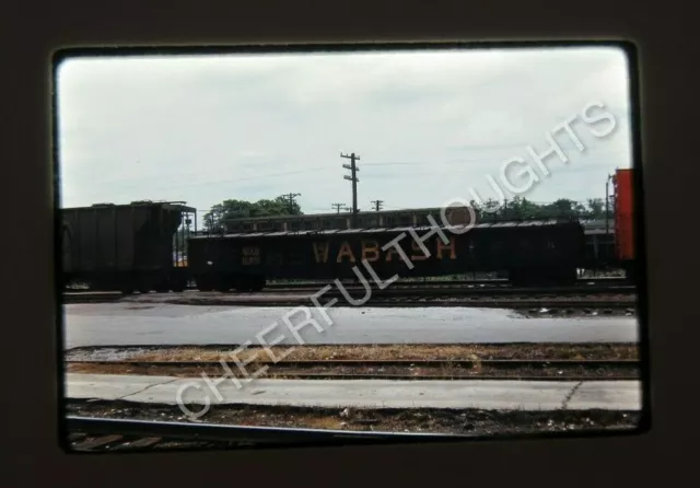 Original '70 Ektachrome Slide WAB WABASH 12865 Covered Gondola     27F17