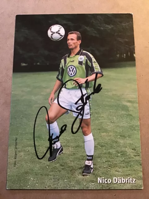 Nico Däbritz, Germany 🇩🇪 VfL Wolfsburg 1998/99 hand signed