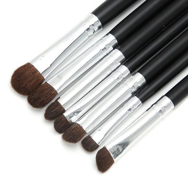 7x Set Pennello Trucco Set Fondotinta Cosmetico Polvere Fard Correttore Ombretto 5
