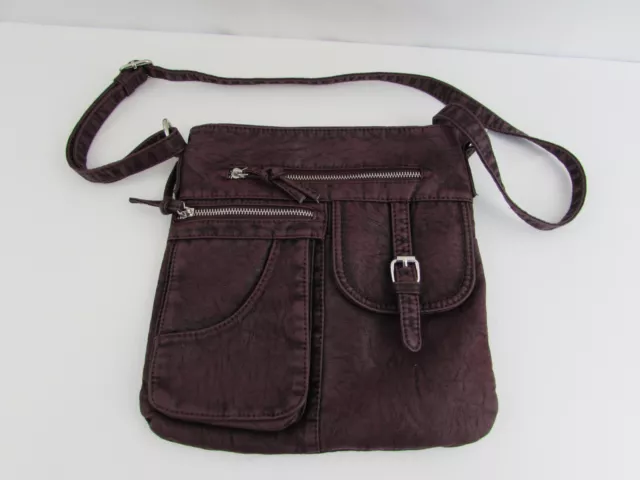 Women's Brown Leather Purse Handbag NOATD8831628. NO.8833313 A