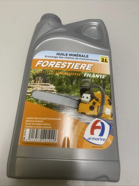 Huile Pour Chaîne Tronçonneuse Oregon 1L - Lot De 2 - Haute Viscosité - Anti-usure Et Anti-corrosion - Toute Saison