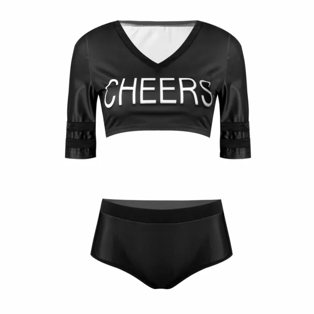 3Color Women Adult Sexy Charming Cheerleader Cosplay Costume Uniform Fancy Dress