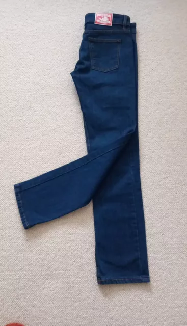 FIORUCCI Safety Jeans W 30" L 30" (Taped) Blue Denim Exl Cond. Worn Once Briefly