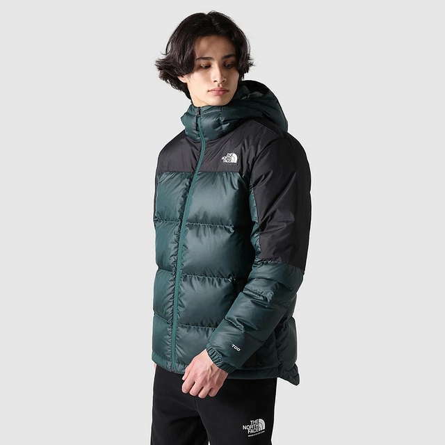 Piumino THE NORTH FACE Diablo 700 con cappuccio da uomo Taglia L Verde SIGILLATO 3