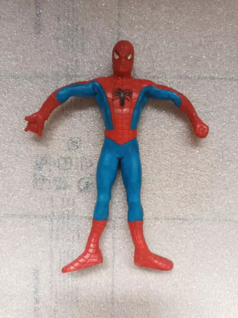 Uomo Ragno Spiderman Pupazzo Flexi 1980 Marvel Comics