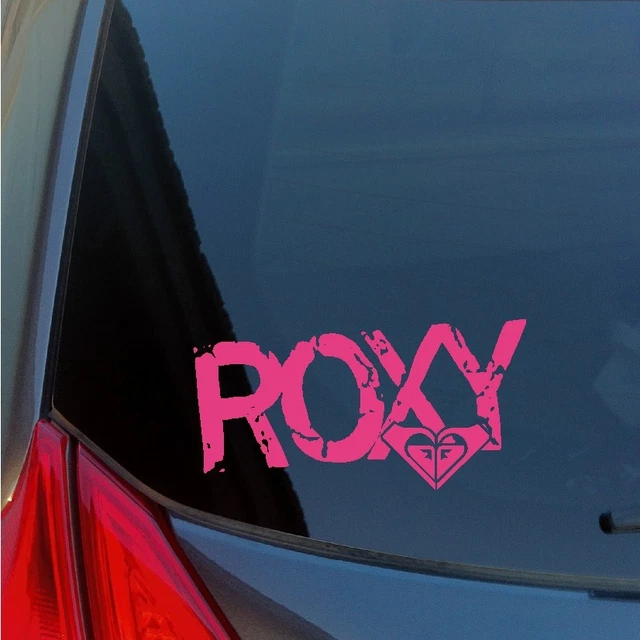 Roxy vinyl sticker decal snowboard ski surf skateboard Quiksilver clothing beach